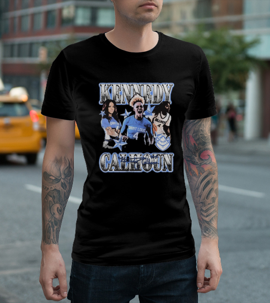 Kennedy Calhoun Saint Louis Billikens 4 Blue Jersey 90s T-Shirt