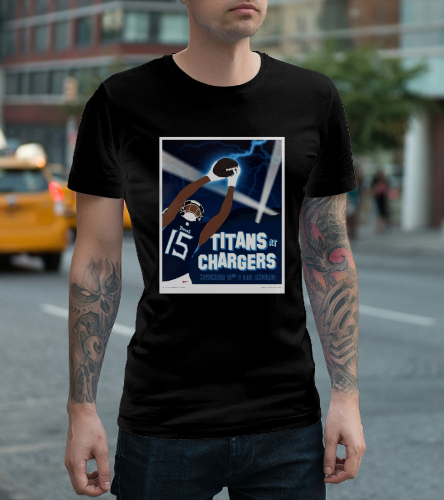 Nick Westbrook-Ikhine Titans At Chargers November 10th Los Angeles Football Event T-Shirt