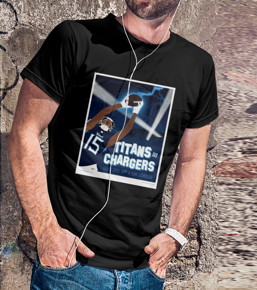 Nick Westbrook-Ikhine Titans At Chargers November 10th Los Angeles Football Event T-Shirt