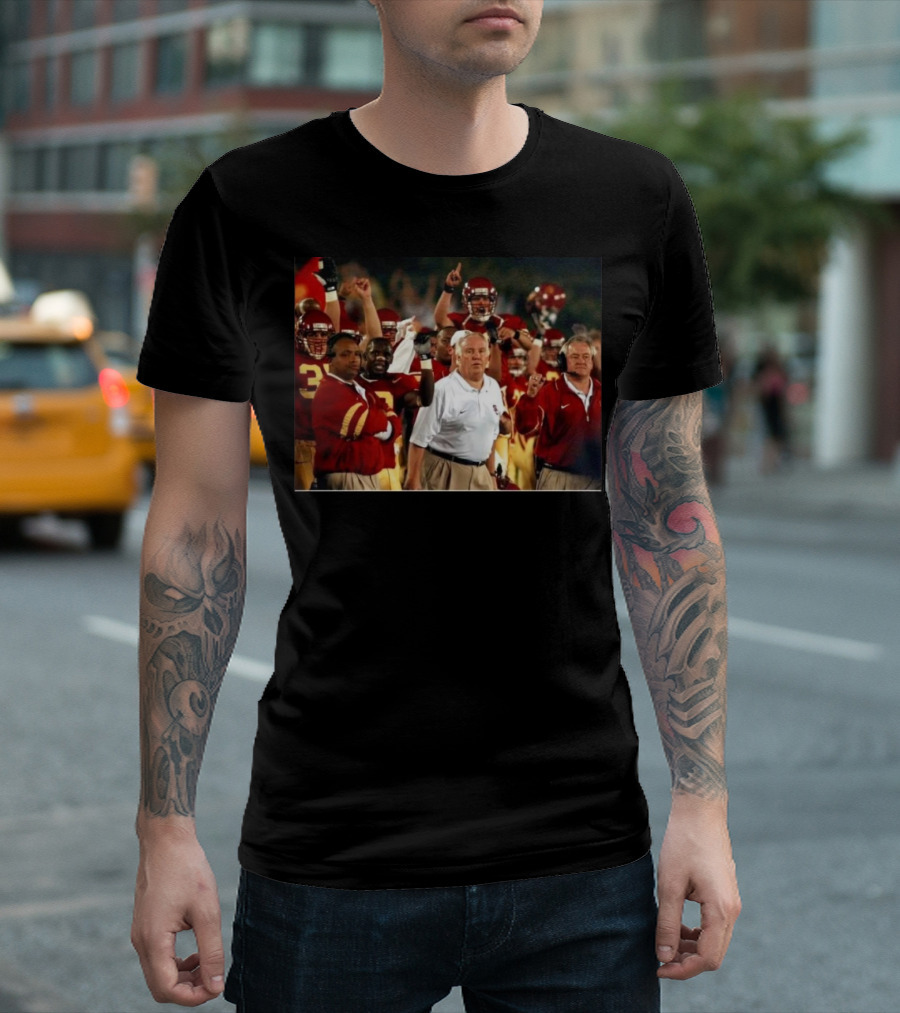 Rip Coach John Robinson Fight On Forever USC Trojans Football Team Victory Celebrations T-Shirt