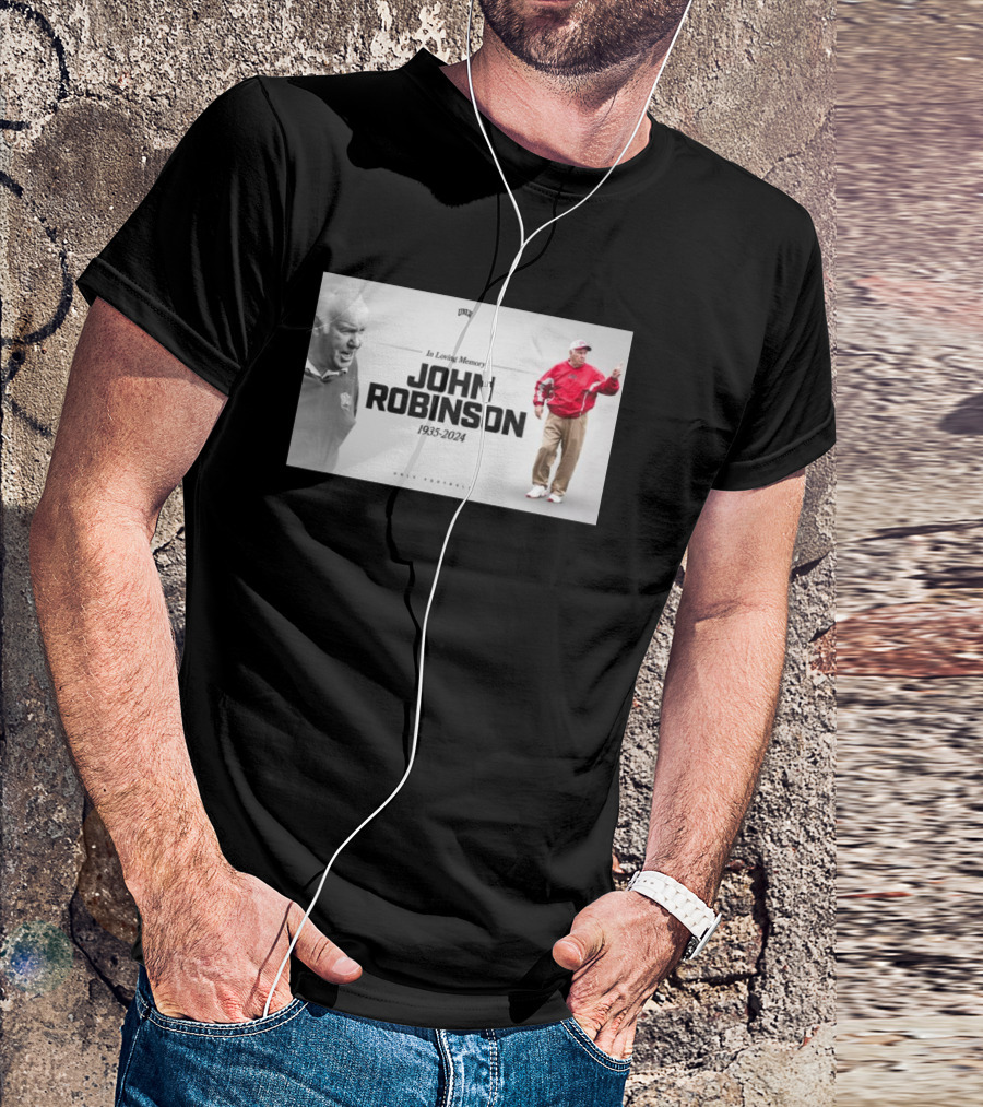 In Loving Memory John Robinson 1935-2024 UNLV Football Legendary Coach T-Shirt