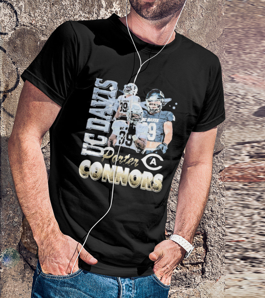 UC Davis Aggies Porter Connors 39 Football 90s T-Shirt