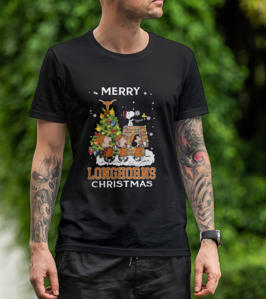 Texas Longhorns Snoopy Christmas T-Shirt