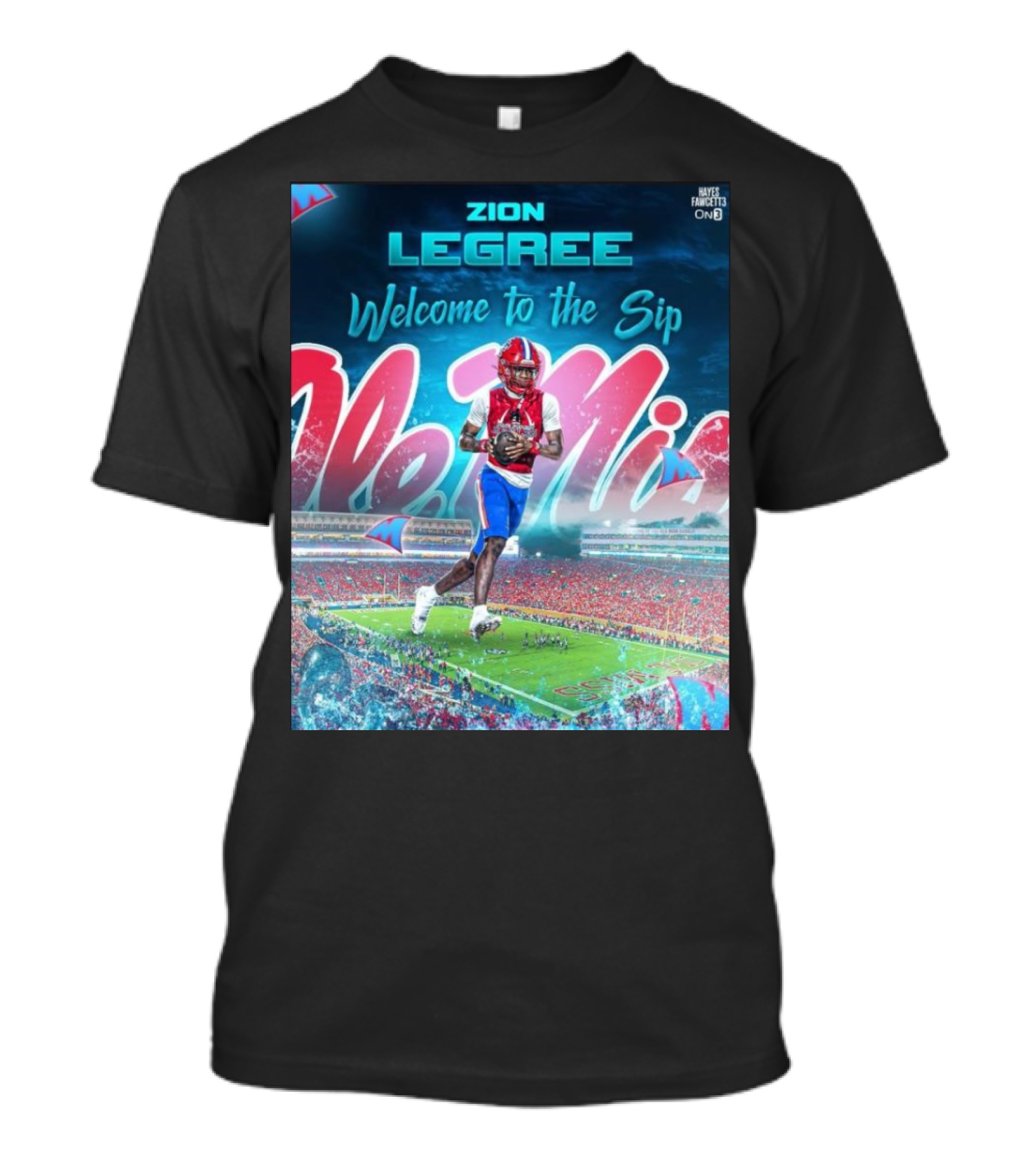 Zion Legree Welcome To The Sip Ole Miss Rebels Football Stadium T-Shirt