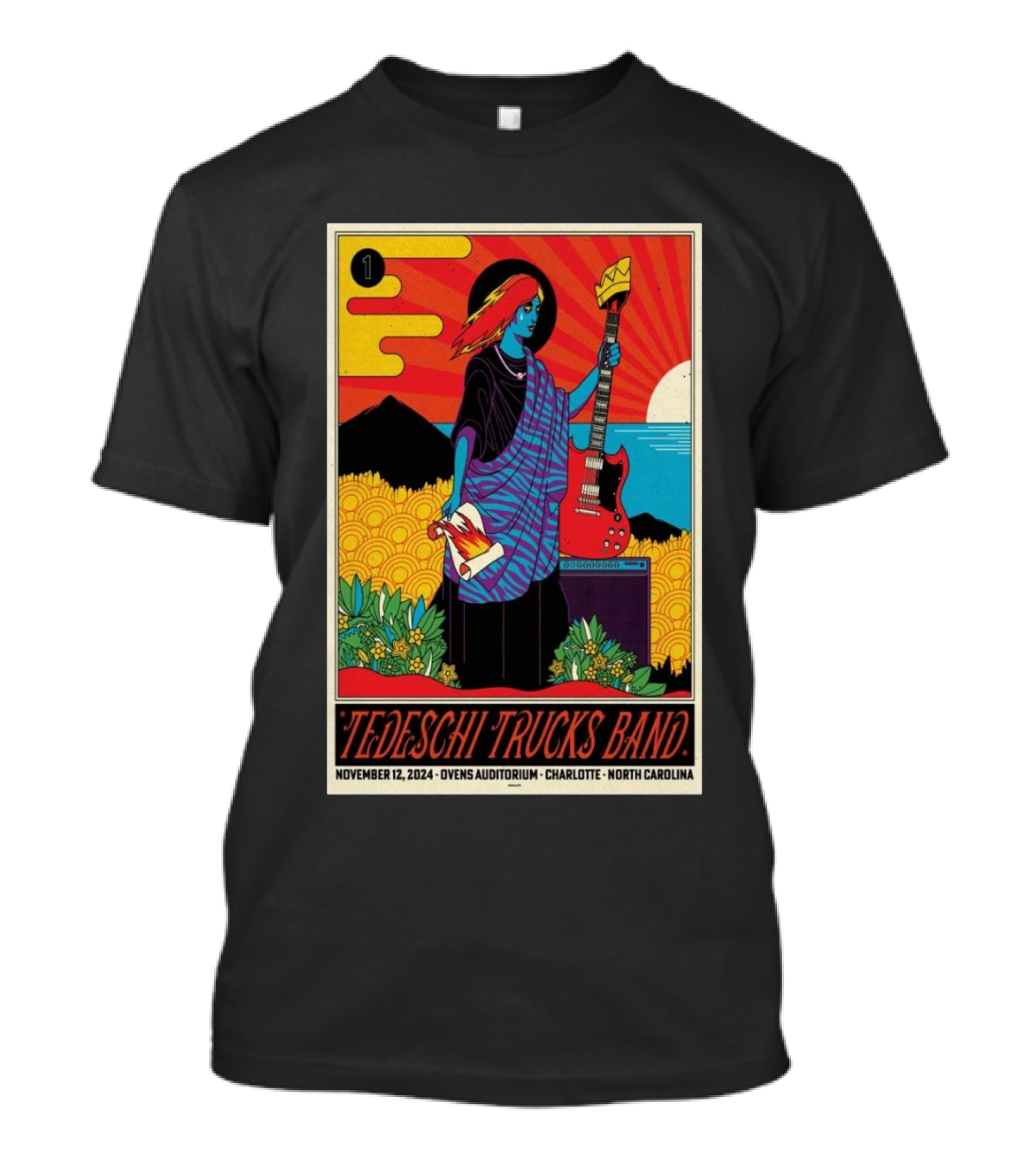 Tedeschi Trucks Band November 12 2024 Ovens Auditorium Charlotte North Carolina T-Shirt