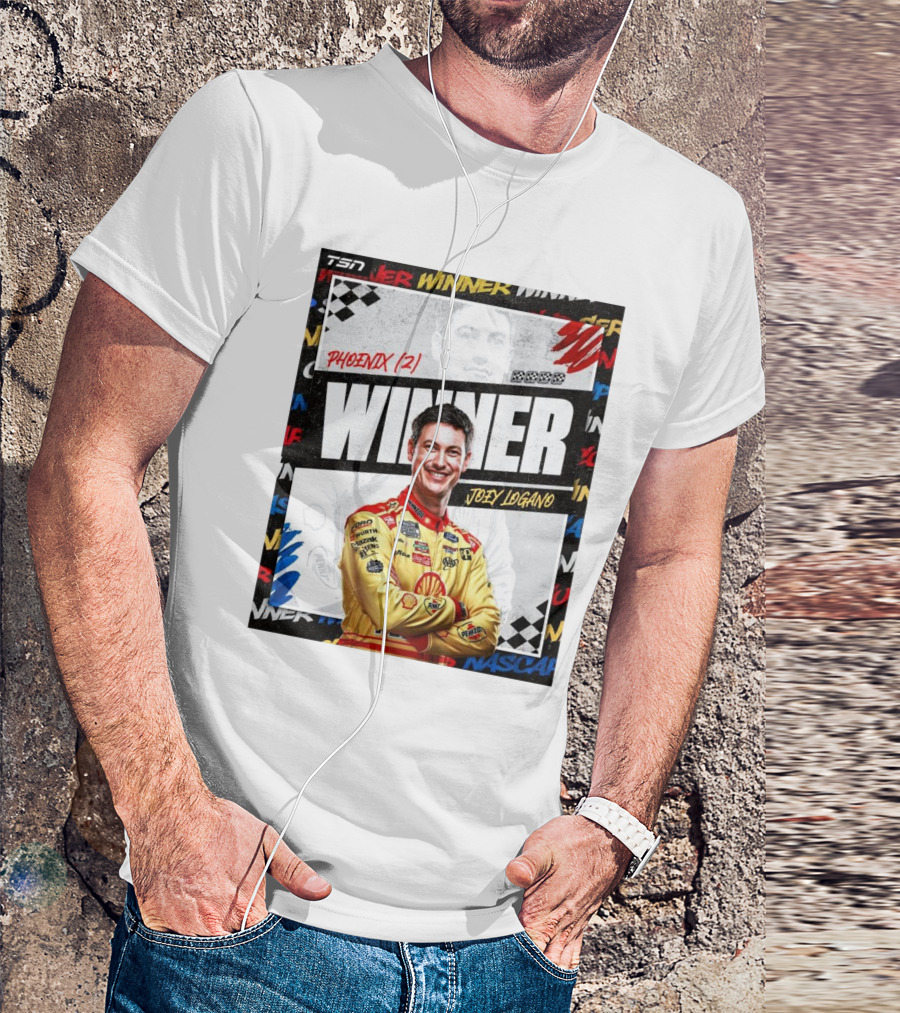 Winner Joey Logano Phoenix NASCAR Cup Series Champion Team Penske 3-Peat T-Shirt