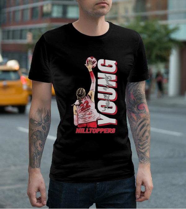 Faith Young Hilltoppers WKU Volleyball 22 Signature T-Shirt