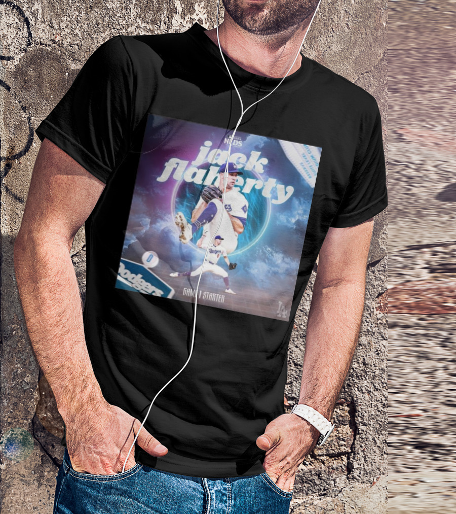 Los Angeles Dodgers Jack Flaherty 2024 MLB NLDS Game 1 Starter T-Shirt