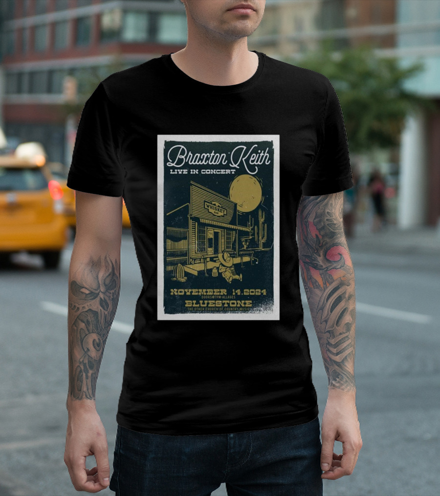 Braxton Keith Live in Concert at Bluestone Whiskey Bar November 14 T-Shirt