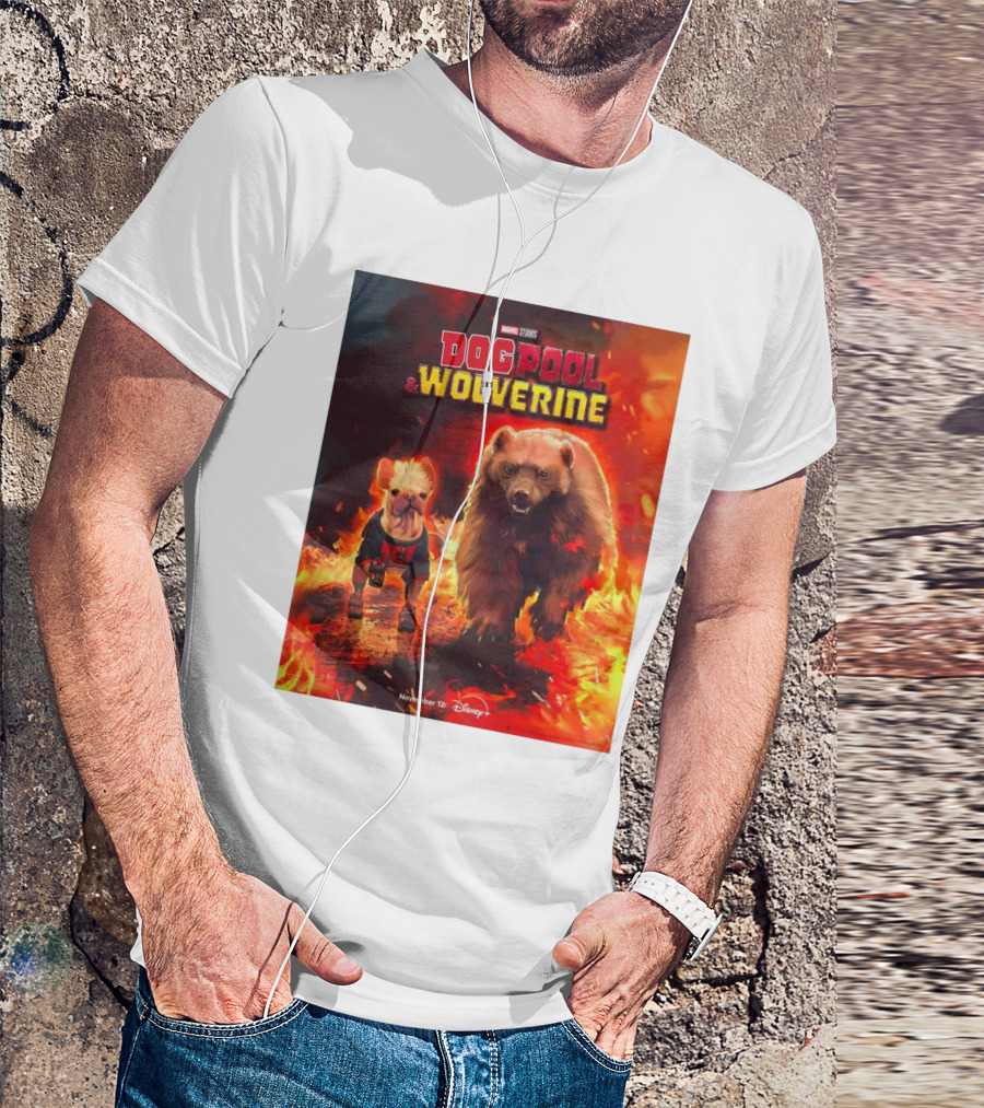 Marvel Studios DogPool And Wolverine November 12 Disney T-Shirt