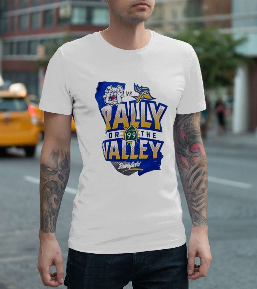 Georgia Bulldogs Vs Los Angeles Chargers Highway 99 Rally For The Valley Bakersfield T-Shirt