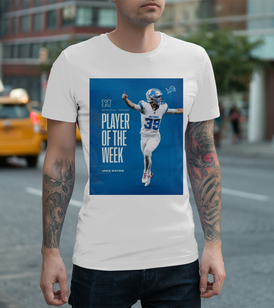 Jake Bates Detroit Lions Special Teams Player Of The Week T-Shirt