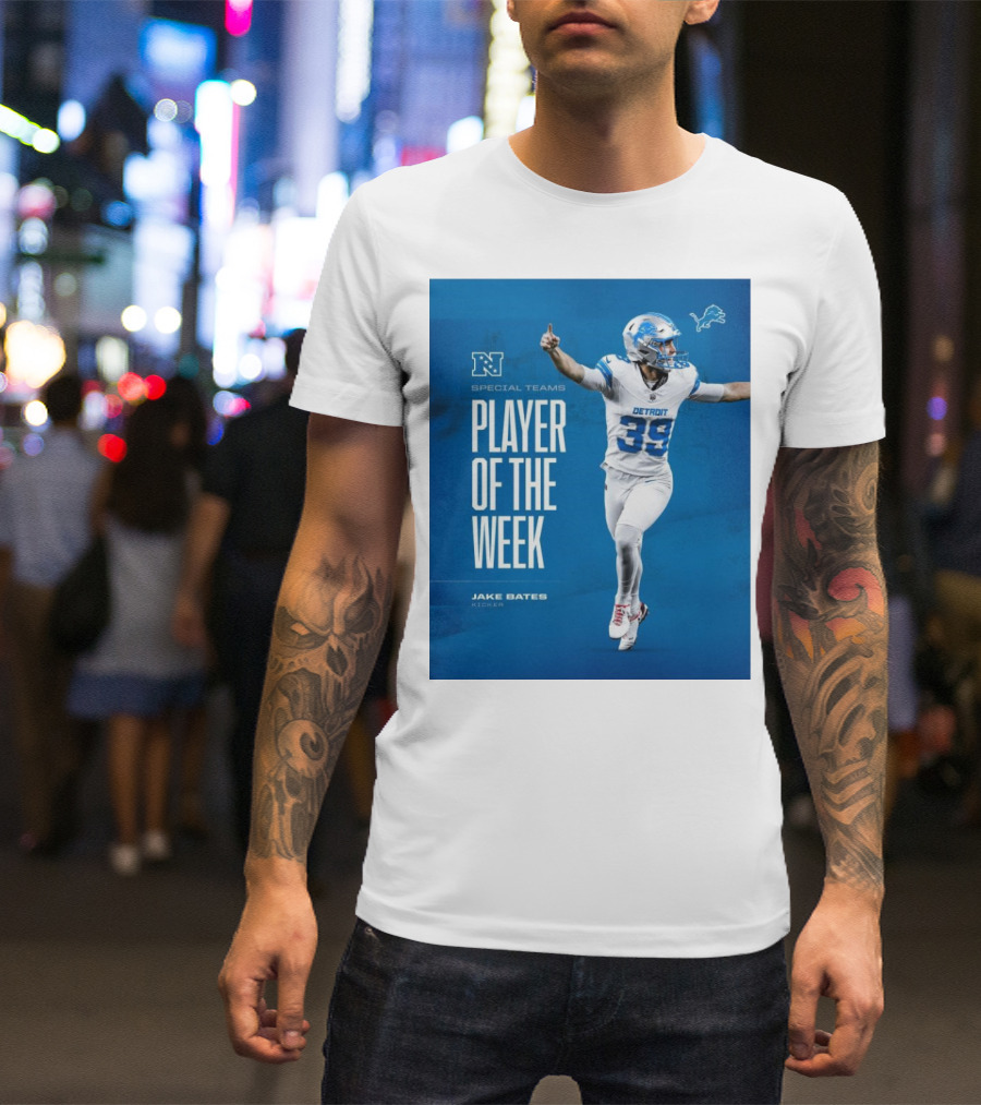 Jake Bates Detroit Lions Special Teams Player Of The Week T-Shirt