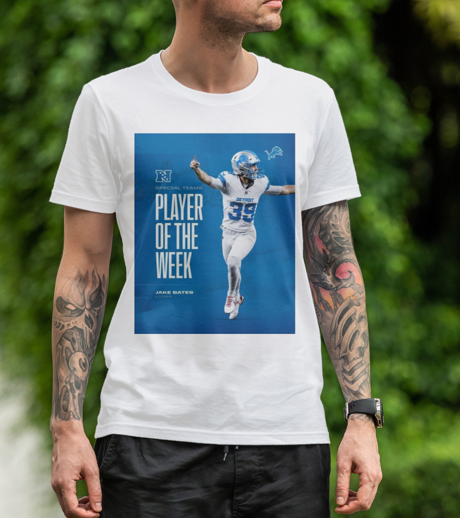 Jake Bates Detroit Lions Special Teams Player Of The Week T-Shirt
