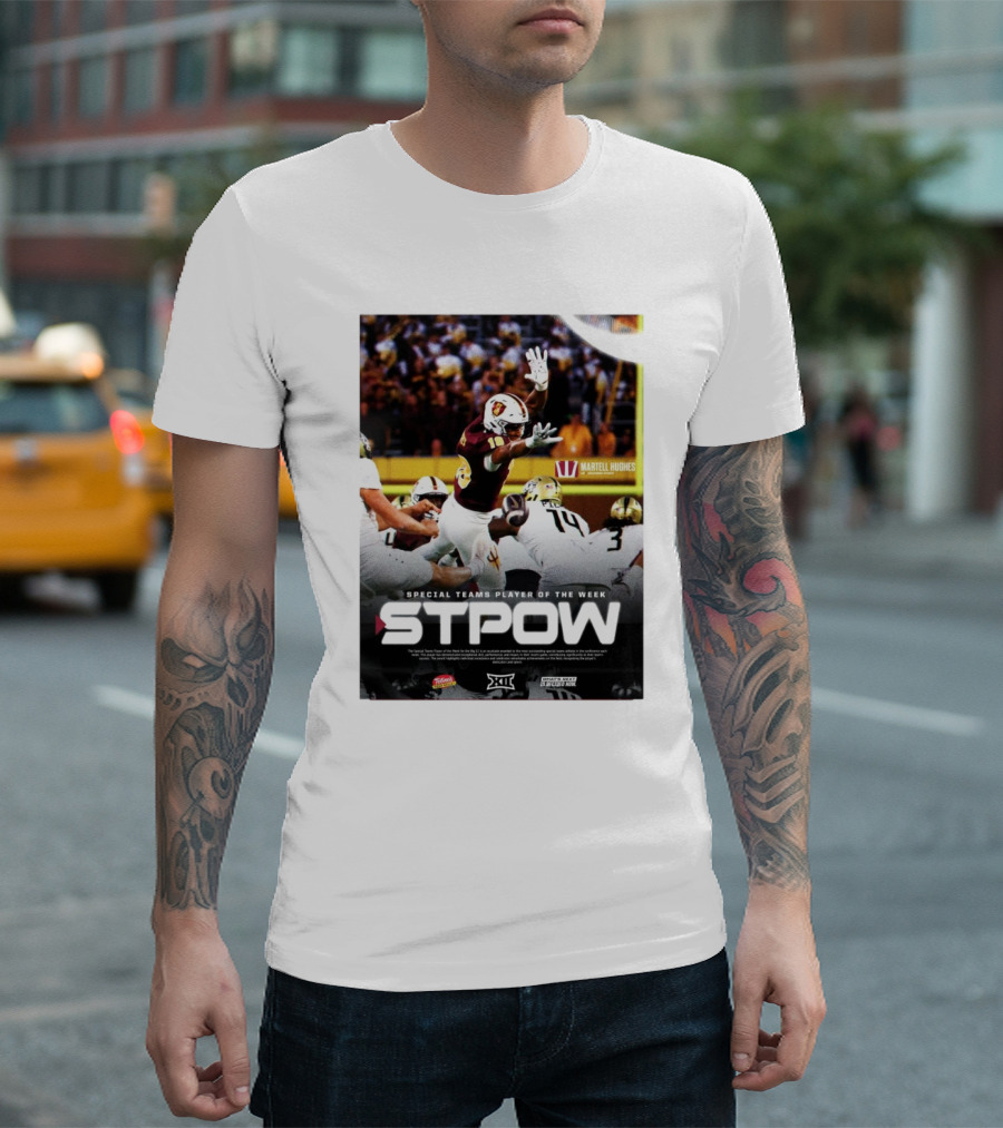 STPOW Martell Hughes Arizona State Sun Devils Special Teams Player Of The Week T-Shirt