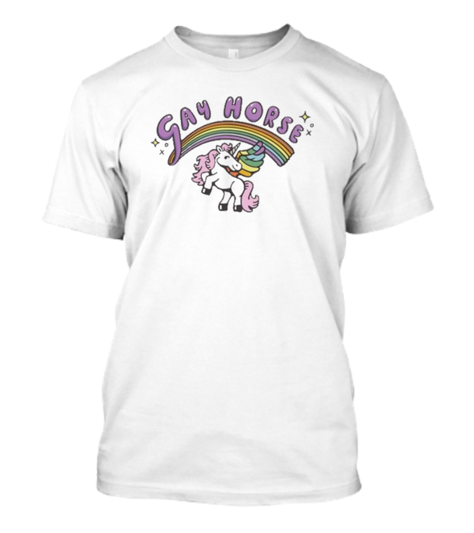 Try Guys Gay Horse Unicorn Rainbow T-Shirt