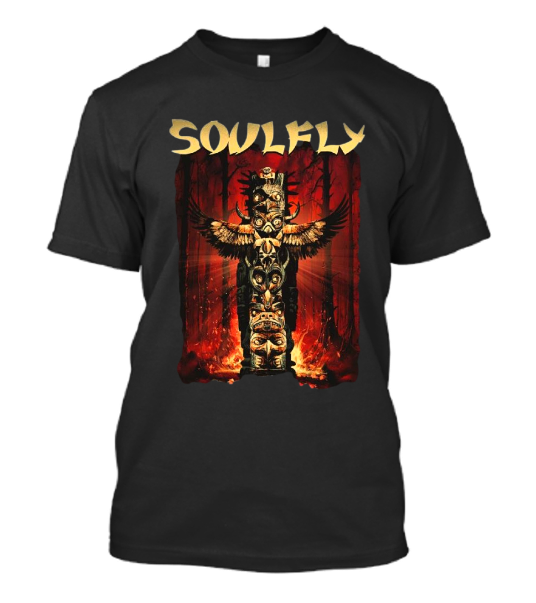 Soulfly Totem Design Girly US Tour Date T-Shirt