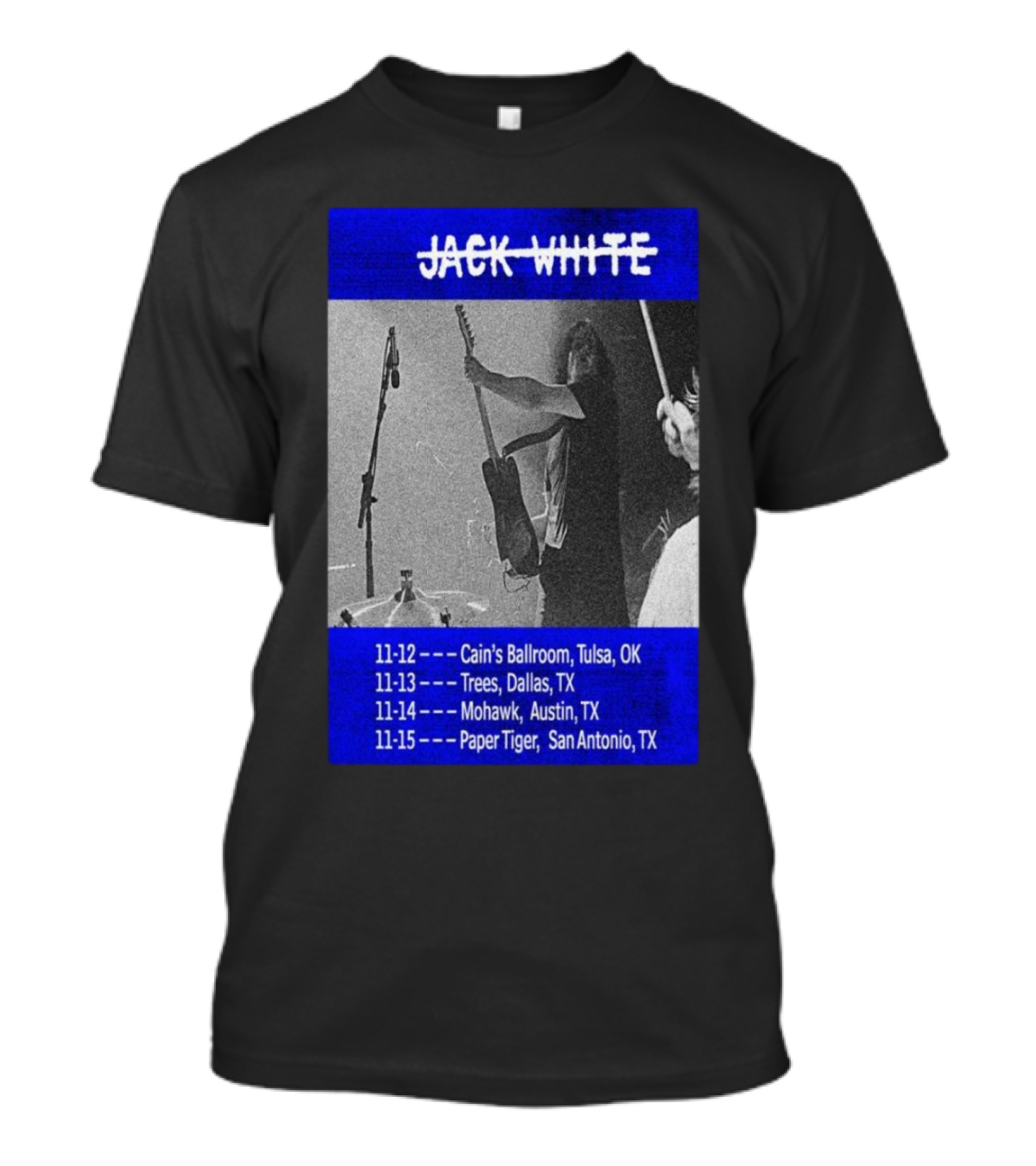 Jack White Tour Tulsa Dallas Austin San Antonio Nov 12-15 T-Shirt