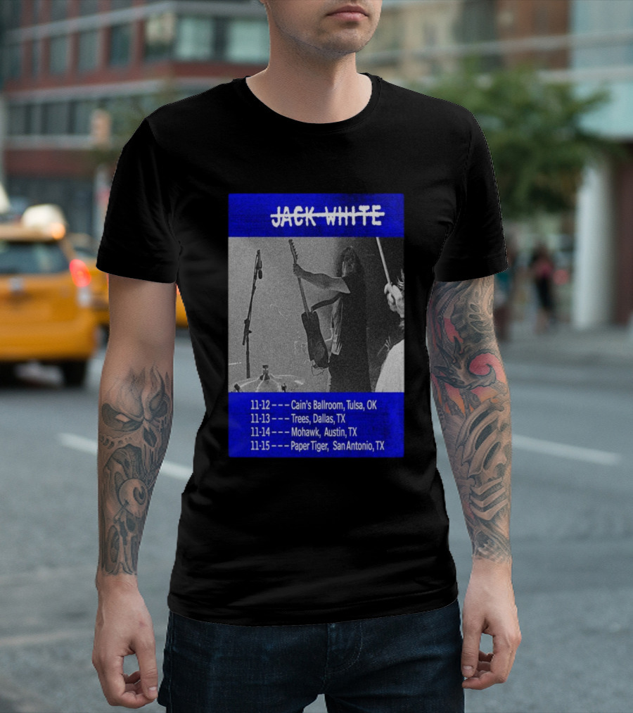 Jack White Tour Tulsa Dallas Austin San Antonio Nov 12-15 T-Shirt