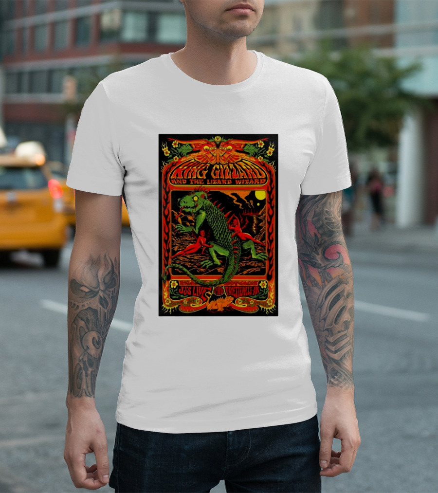 King Gizzard And The Lizard Wizard JJS Live Fayetteville AR Tour 11-13-2024 T-Shirt