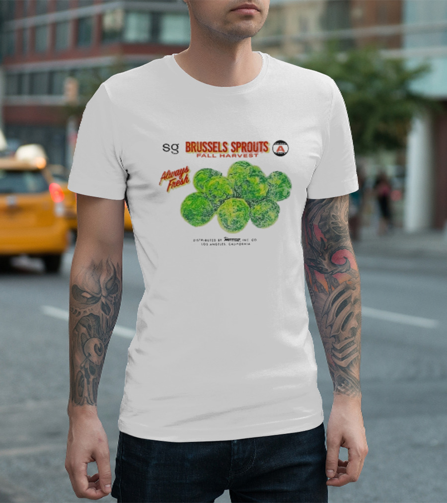 Sweetgreen x MNTGE Brussels Sprouts Fall Harvest Always Fresh Los Angeles California T-Shirt