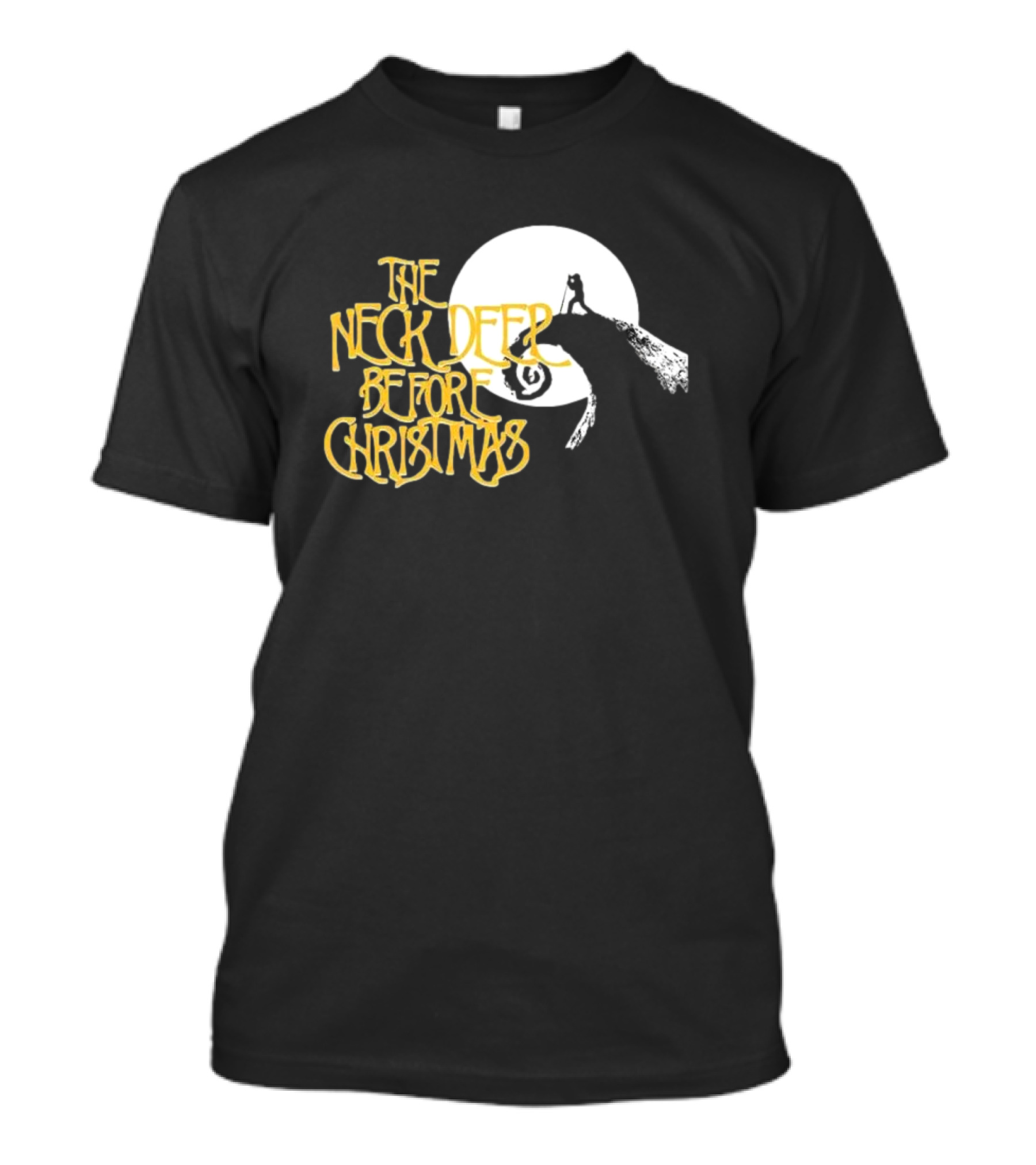 The Neck Deep Before Christmas Moonlit Cliff Scene T-Shirt