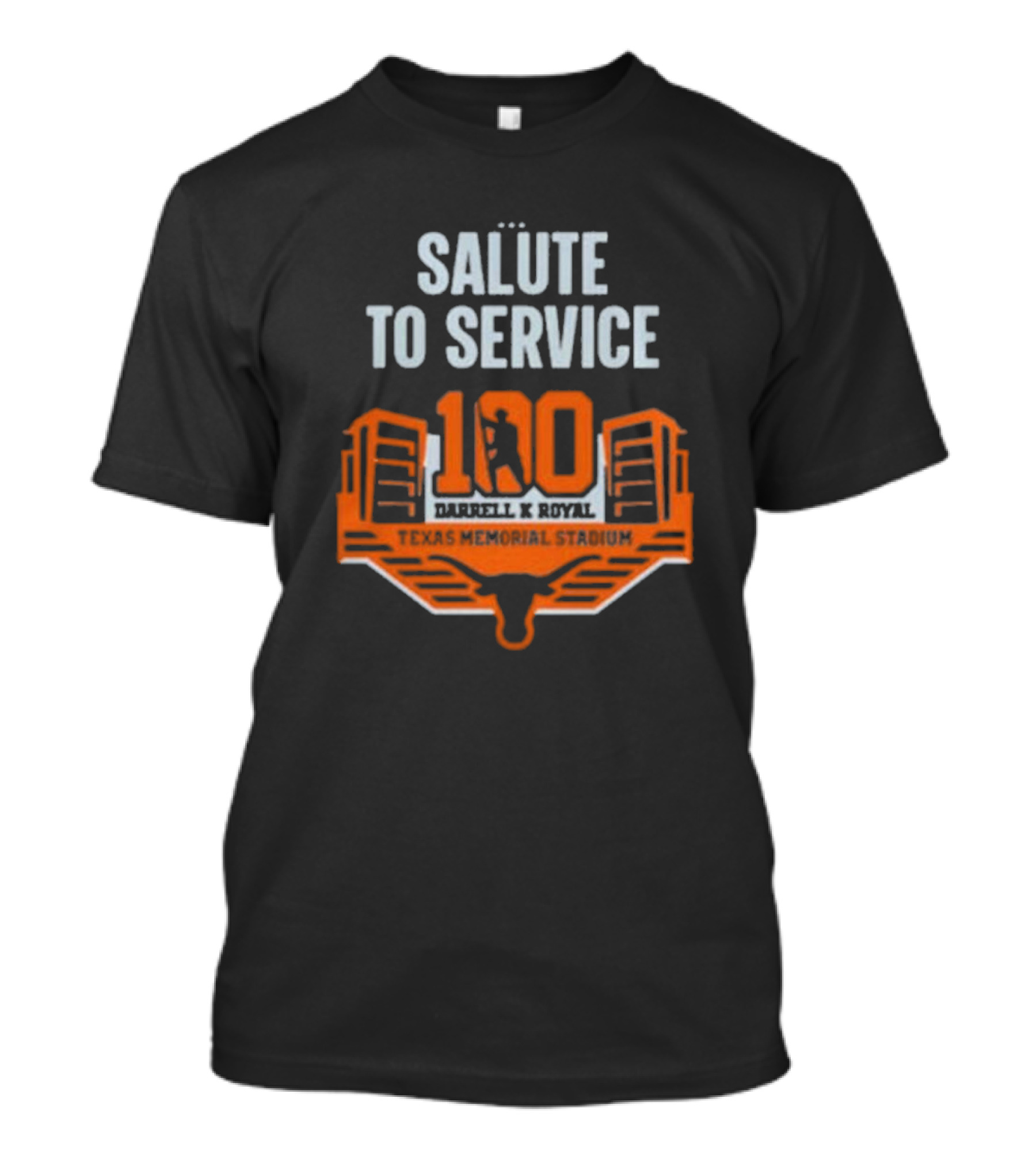 Salute To Service 100th Anniversary Darrell K Royal Texas Memorial Stadium T-Shirt