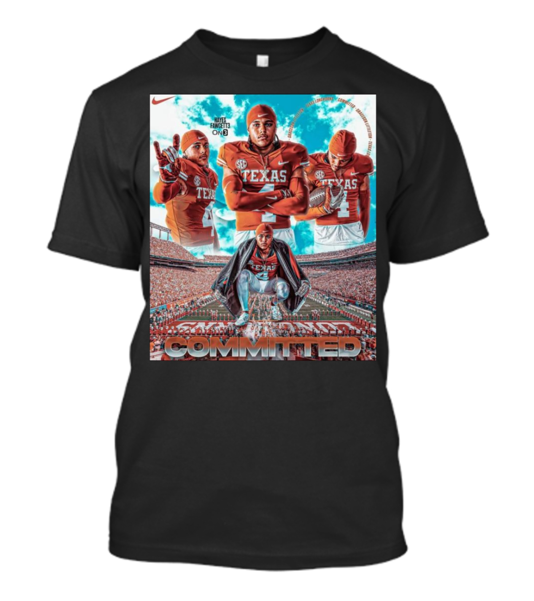 Graceson Littleton Commits To Texas Longhorns Football Team T-Shirt