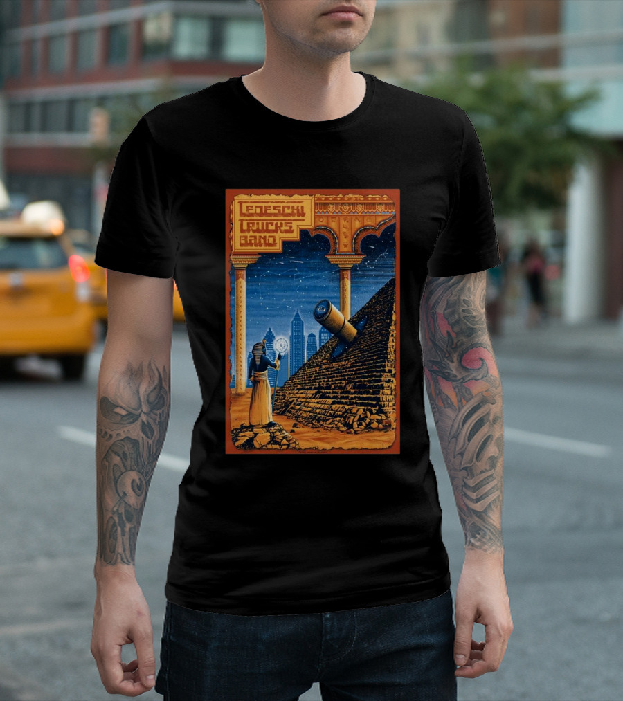 Tedeschi Trucks Band Fox Theatre Atlanta GA Nov 15 2024 Pyramid Skyline Cosmic Sketch T-Shirt