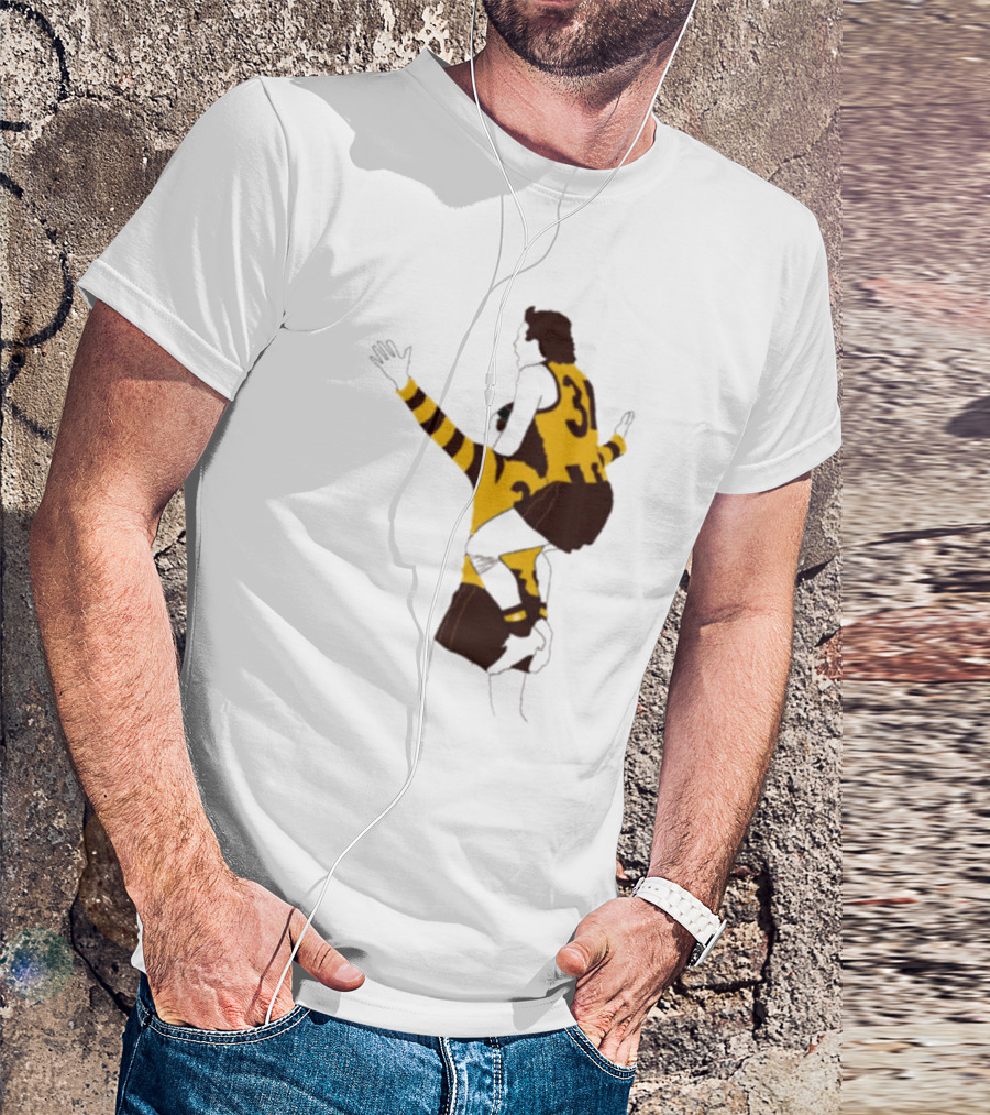 Ginny X Watto Classic Football Celebration Yellow And Black Stripes T-Shirt