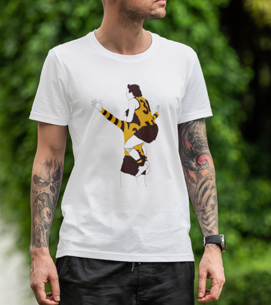 Ginny X Watto Classic Football Celebration Yellow And Black Stripes T-Shirt