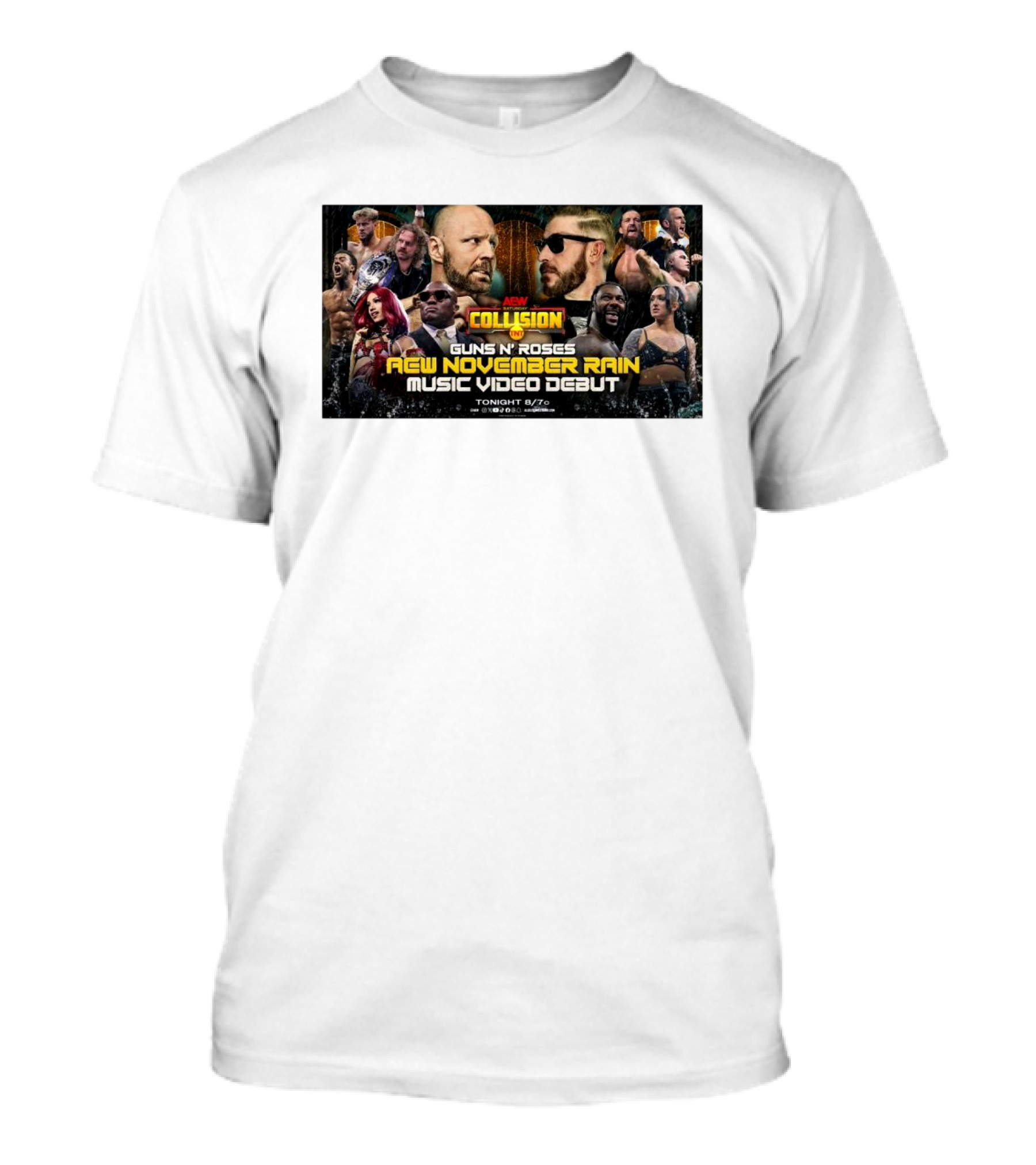 AEW Collision Guns N’ Roses New November Rain Music Video Debut Tonight 8/7c T-Shirt