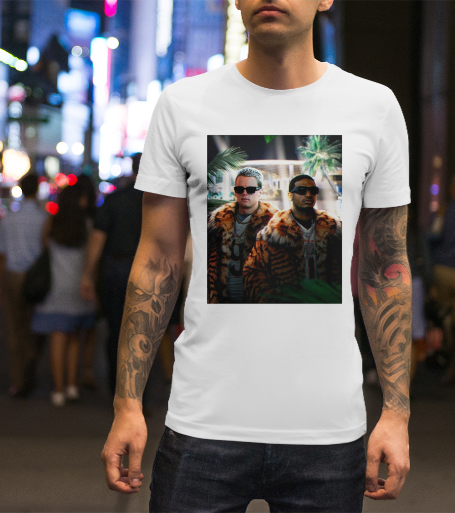 Cincinnati Bengals Joe Burrow Deebo Samuel Stylish Sunday Night Football Fashion T-Shirt