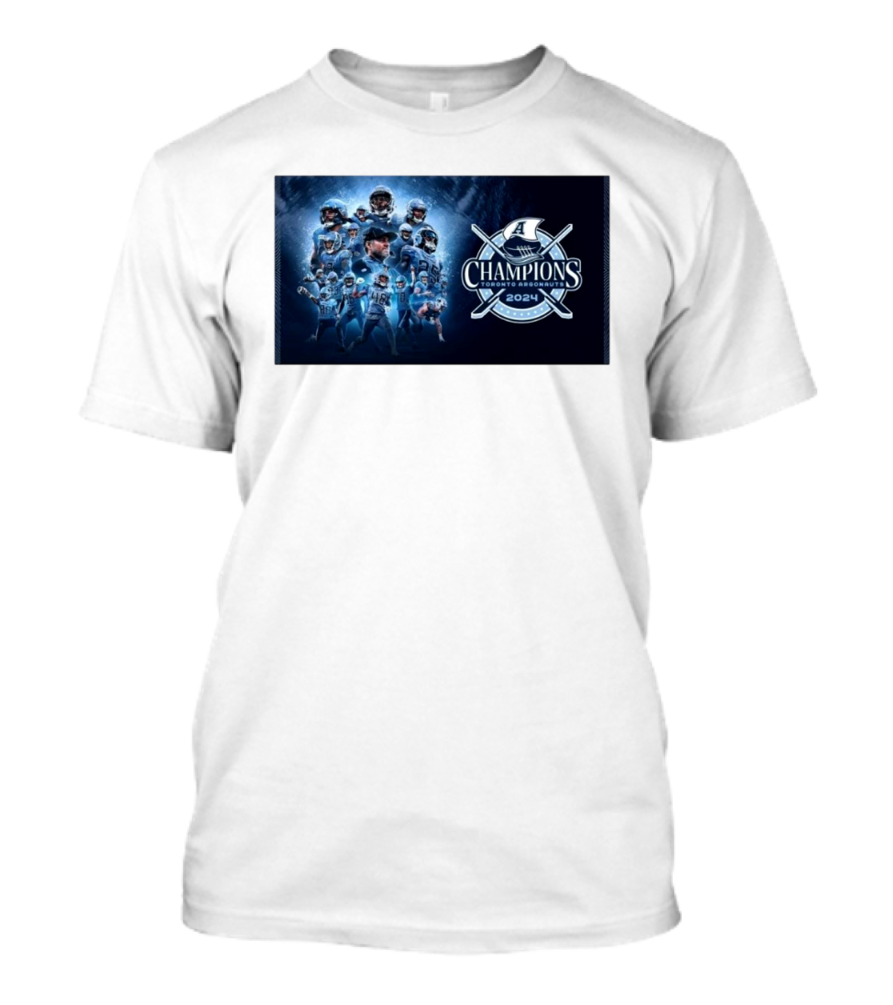 Toronto Argonauts 2024 Champions Players Grey Cup Victory T-Shirt