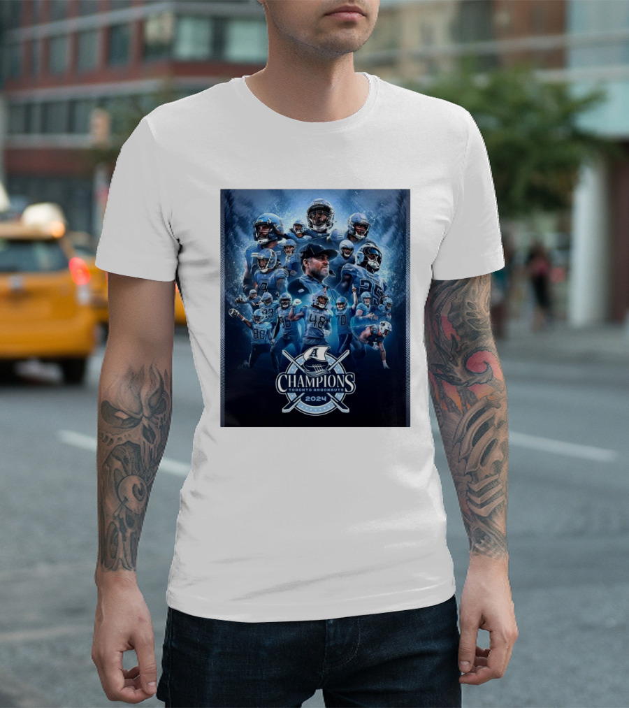 Champions Toronto Argonauts 2024 Football Grey Cup T-Shirt