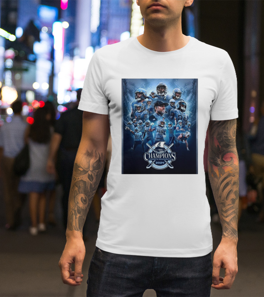 Champions Toronto Argonauts 2024 Football Grey Cup T-Shirt