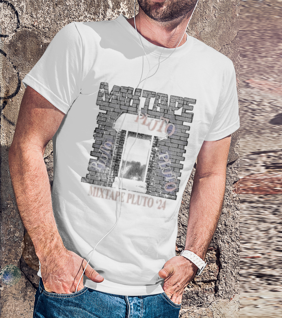 Mixtape Pluto '24 Brick Wall Window Aesthetic T-Shirt