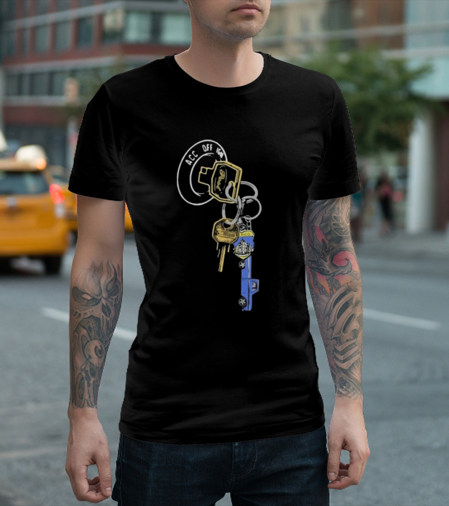 Post Malone Store F-1 Trillion Keys ACC OFF LOCK Keyring T-Shirt