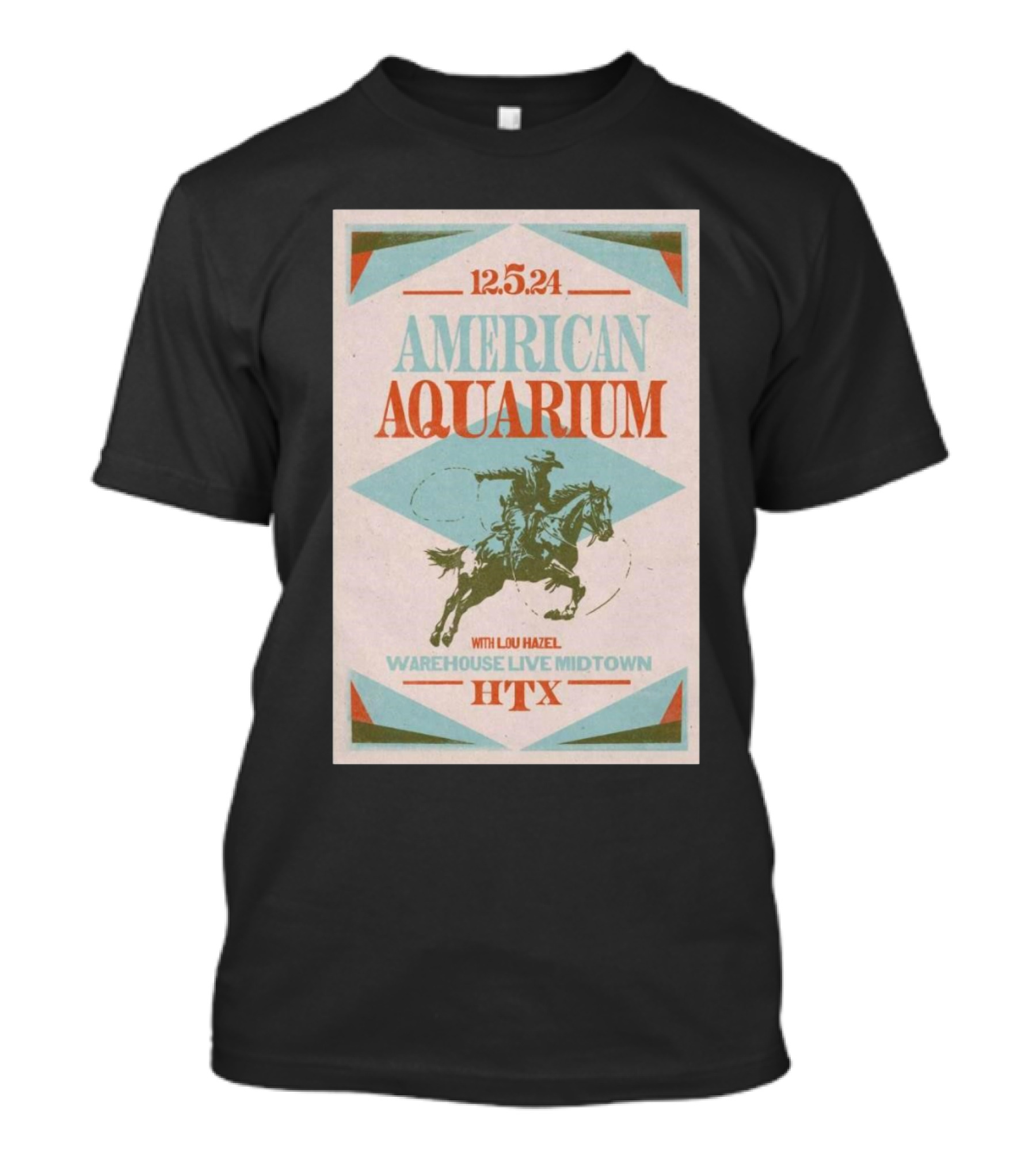American Aquarium With Lou Hazel December 5 2024 Warehouse Live Midtown HTX T-Shirt