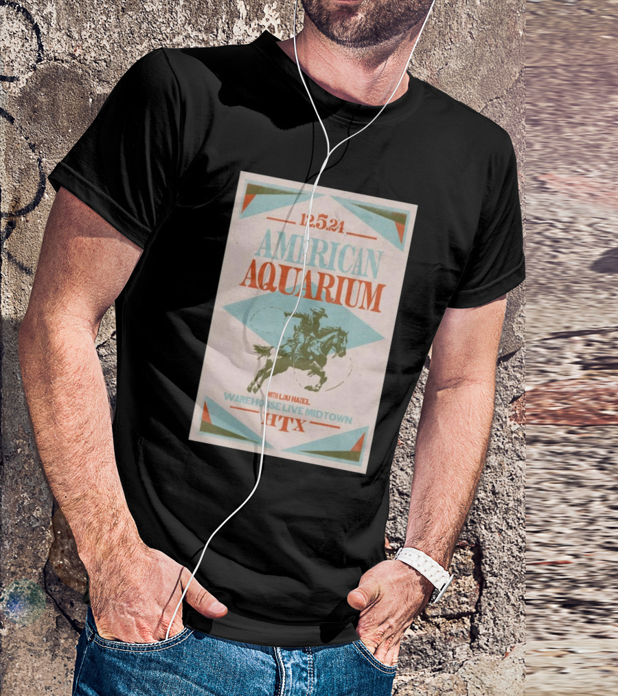 American Aquarium With Lou Hazel December 5 2024 Warehouse Live Midtown HTX T-Shirt