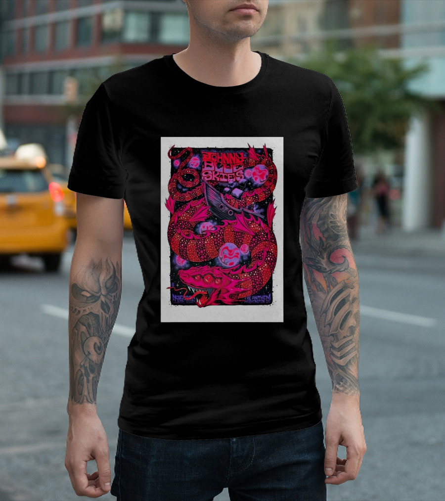 Johnny Blue Skies The Anthem November 18 2024 Washington DC Dragon Concert T-Shirt