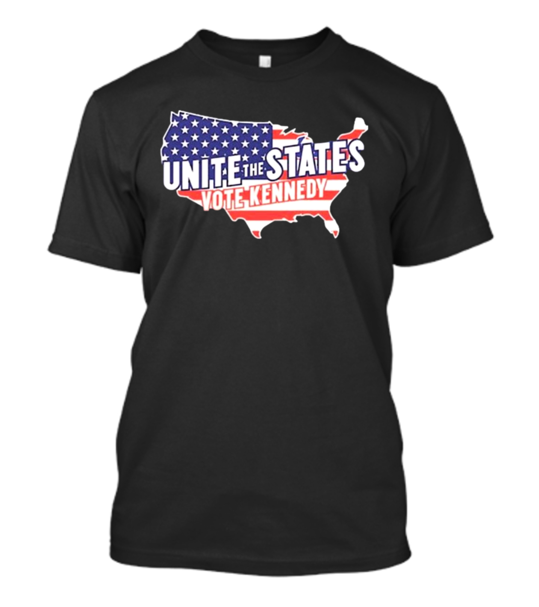 Unite The States Vote Kennedy 2024 American Flag Map T-Shirt