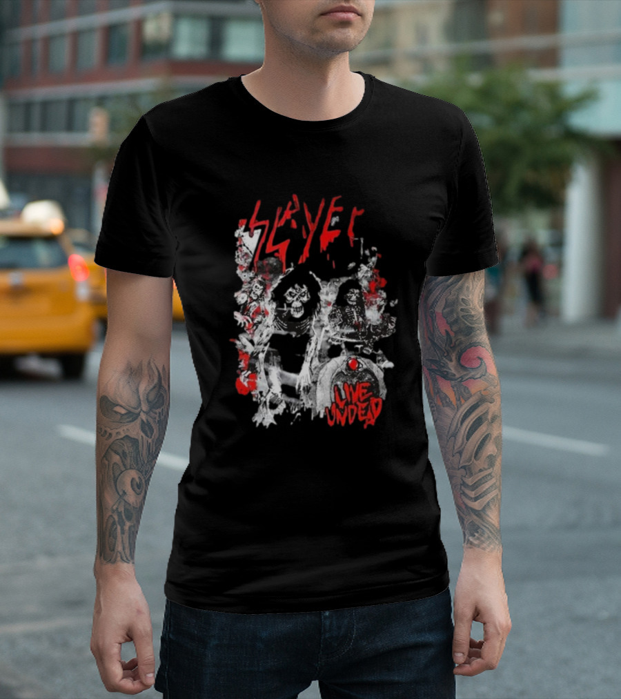 Slayer Live Undead Ghostly Concert Scene T-Shirt