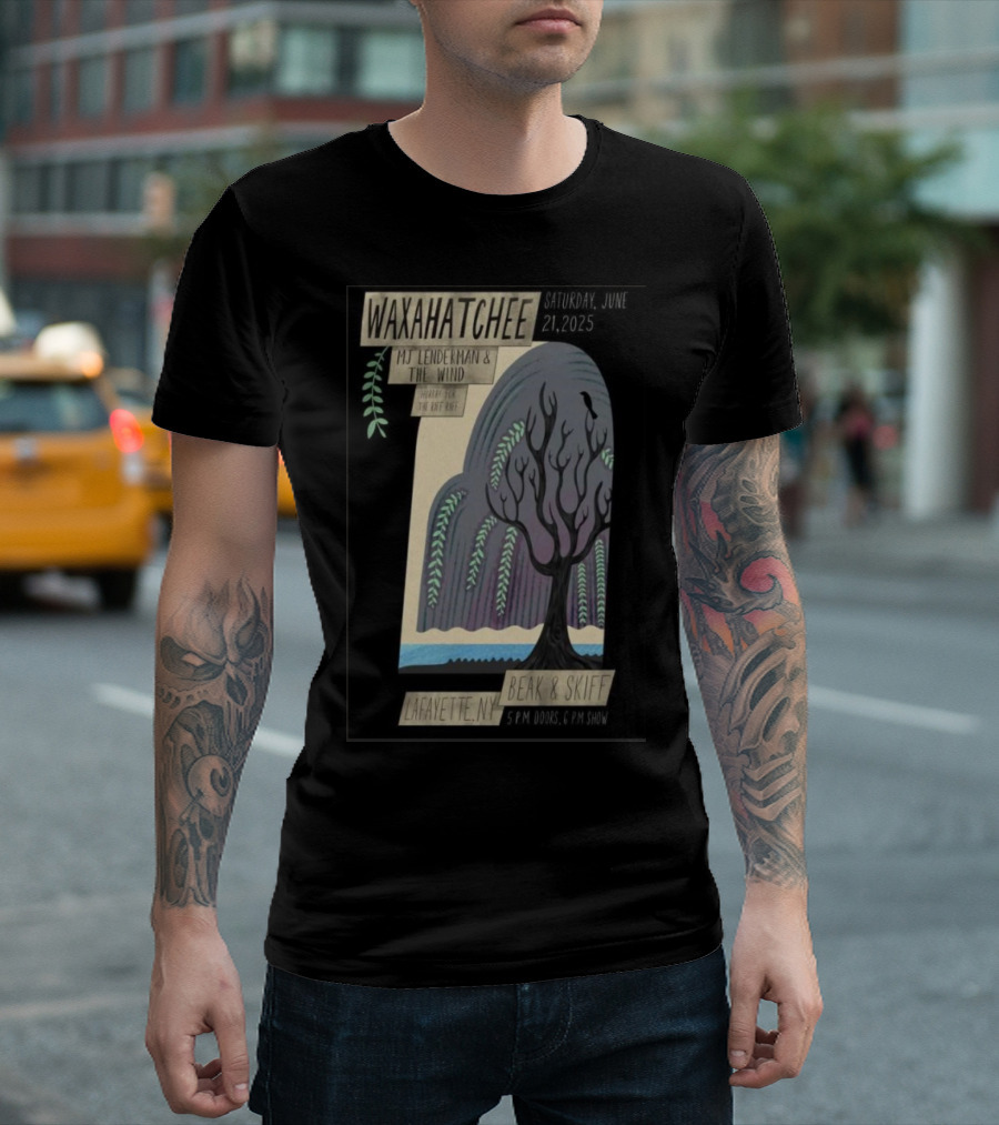 Waxahatchee Lafayette NY Beak and Skiff June 21 2025 Show with MJ Lenderman and The Wind T-Shirt