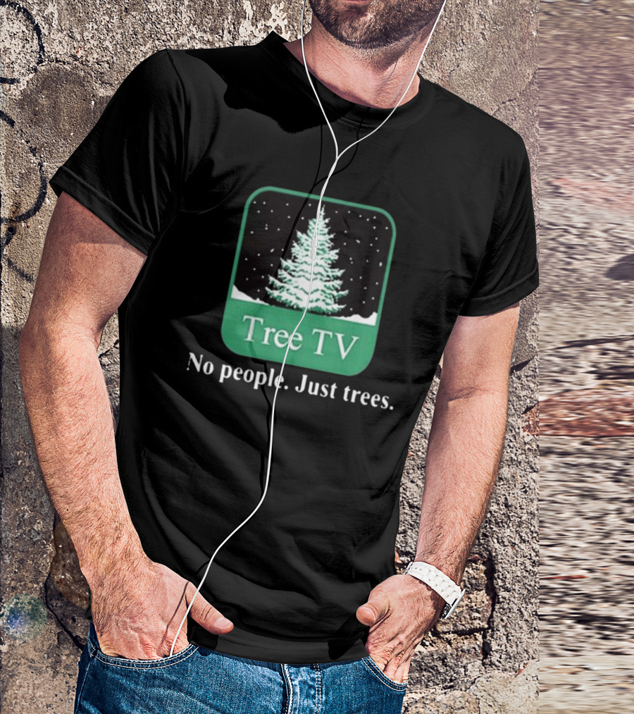 Tree TV 2024 No People Just Trees Winter Tree T-Shirt