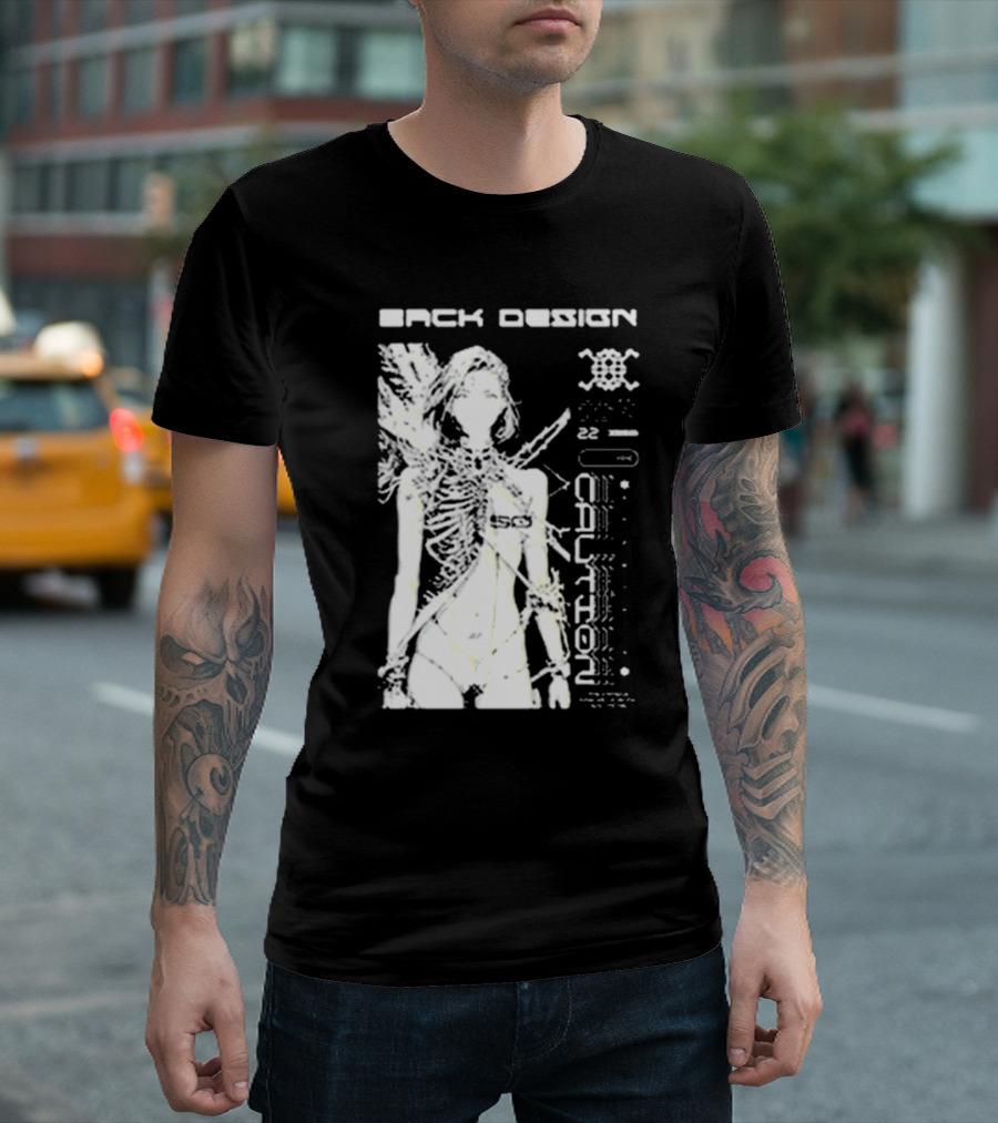 Xenotrip Ethereal Sonata Back Design Caution 22 T-Shirt