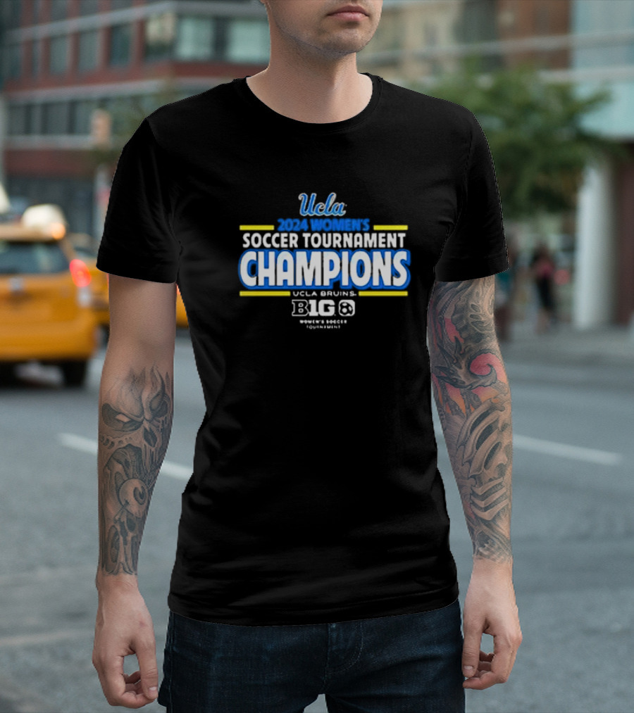 UCLA Bruins 2024 Women's Soccer Tournament Big 10 Champions T-Shirt