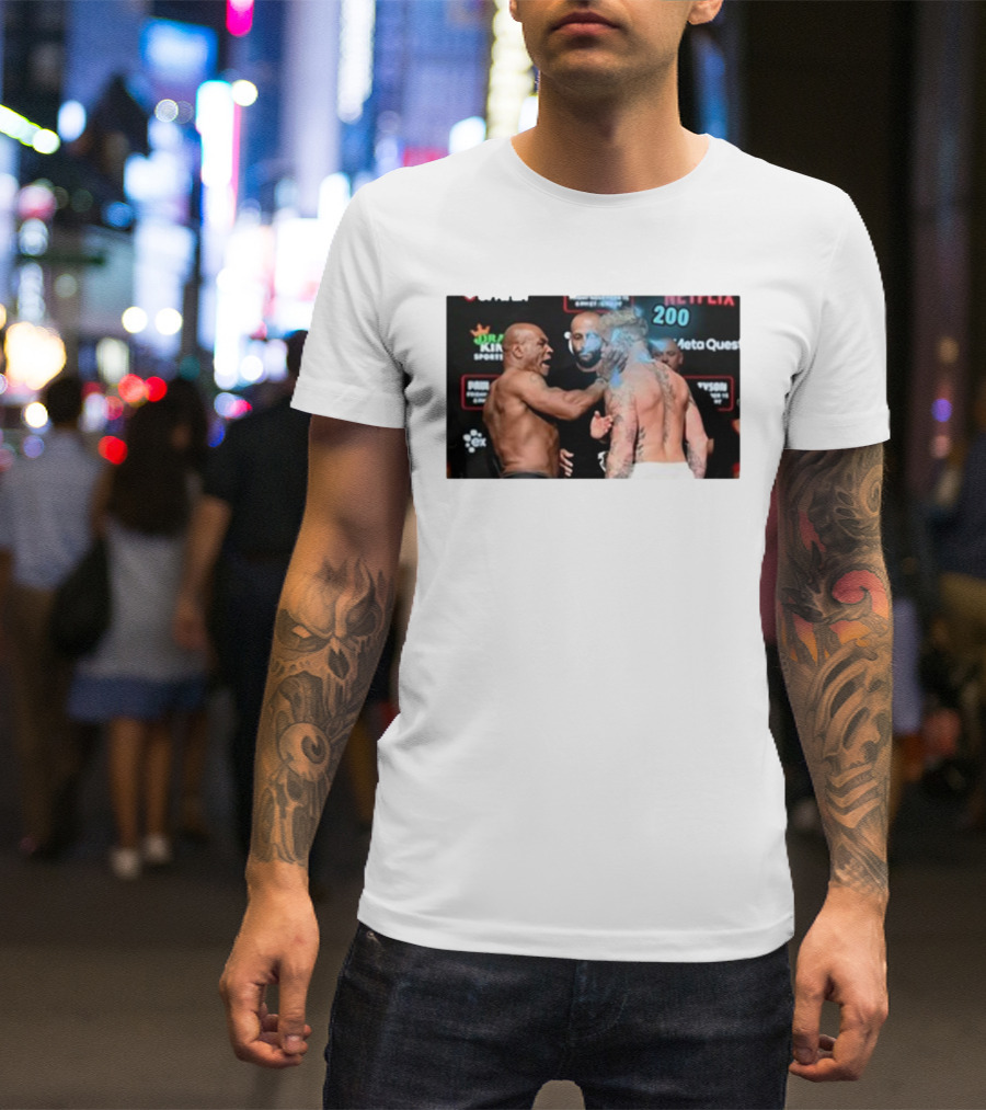 Bruhtees Mike Tyson Press 200 Meta Sports Netflix T-Shirt