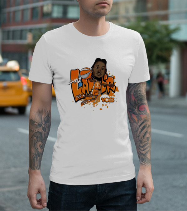 Chaz Lanier Tennessee Vols Basketball Caricature NCAA Volunteers T-Shirt