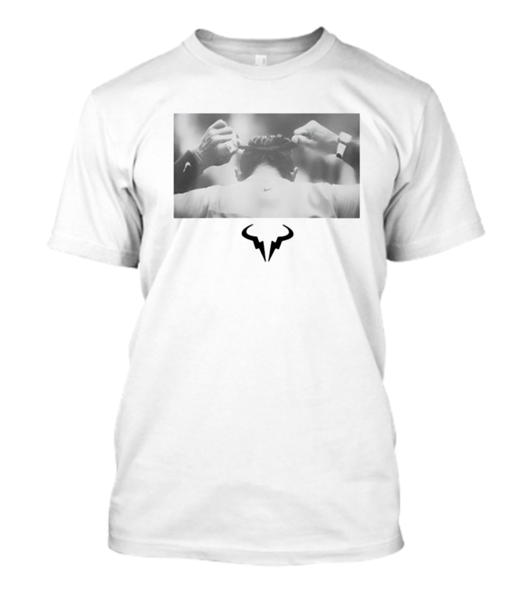 Serena Williams Wearing With Rafa Nadal Bull T-Shirt